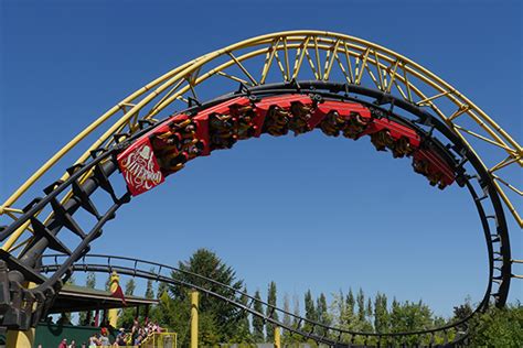 Corkscrew Roller Coaster Silverwood Theme Park