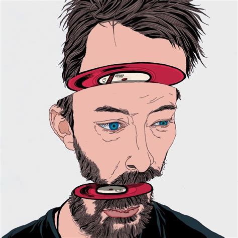 Thom Yorke Art Print By Ryu Hee Ryong Society6 Radiohead Thom