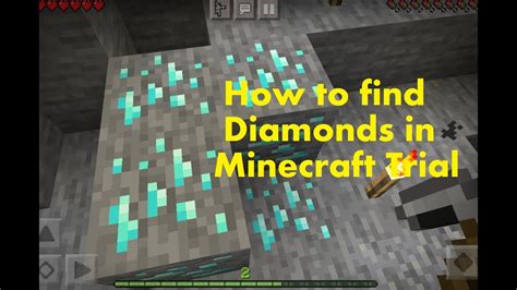 How to find Diamond in Minecraft Trial. (New spot) - YouTube