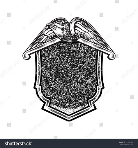 Classic Eagle Badge Vintage Vector Illustration Stock Vector (Royalty Free) 325691948