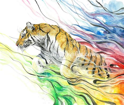 Siberian Tiger watercolor by Art Jongkie | No. 751