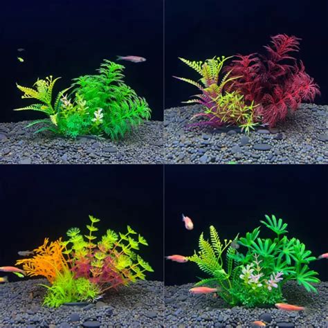 13CM ARTIFICIAL PLASTIC Water Grass Plants Aquarium Fish Tank Seaweed