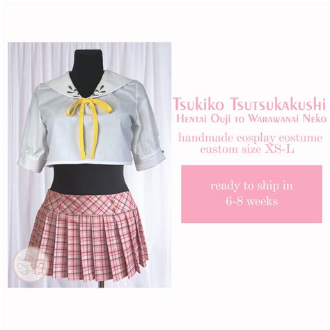 Tsukiko Tsutsukakushi Hentai Ouji To Warawanai Neko School Uniform Cosplay Custom Made Cosplay