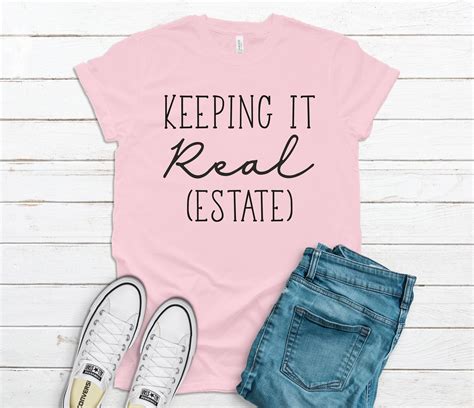 Keeping It Real Estate Shirt Real Estate Agent Shirt Real Etsy