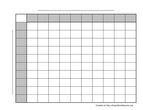 Football Pool Template 50 Squares