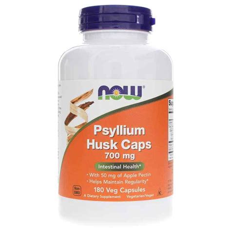 Psyllium Husk Caps 700 Mg, NOW Foods