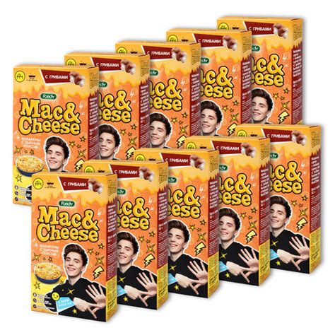 Макароны с сырным соусом Foody Mac&Cheese с грибами, 143г х 10шт ...