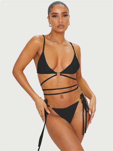 Buy Krelin Shoulder Strap Bikini Set Lingerie Set For Women 27354240 Myntra
