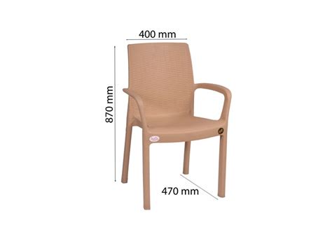 Atlantis Plastic Arm Chair For Home Garden Petals Furniture