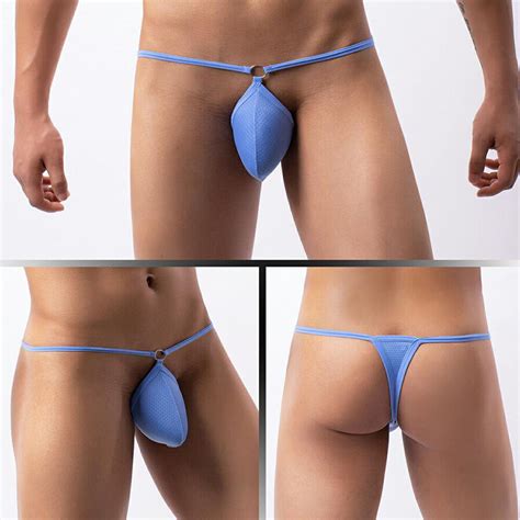Men S Sexy G String Skimpy Pouch Thong T Back Jockstrap Bikini Briefs Underwear Ebay