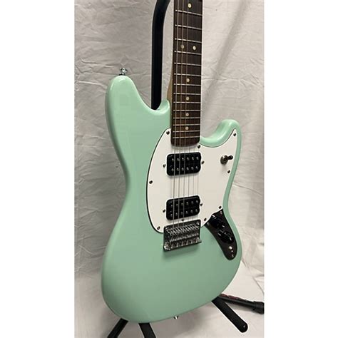 Used Squier Bullet Mustang Hh Solid Body Electric Guitar Seafoam Green Guitar Center