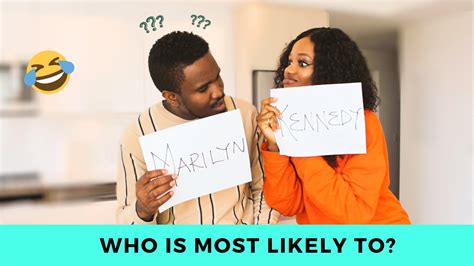 Whos Most Likely To Challenge Couples Edition Youtube