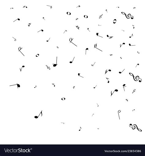 notes mensural musical notation black vector image