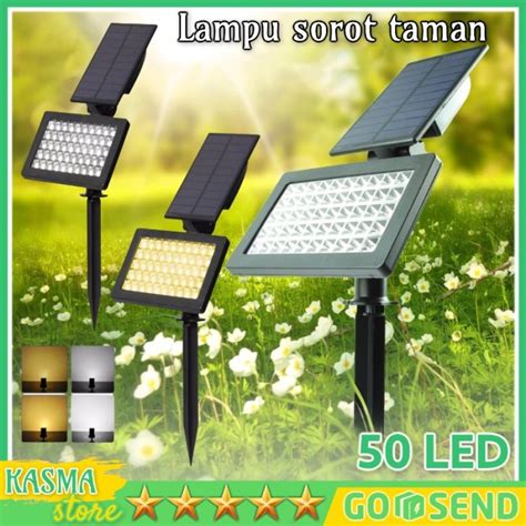 Jual Lampu Sorot Taman Tenaga Surya Dinding Pagar Solar Cell Lm