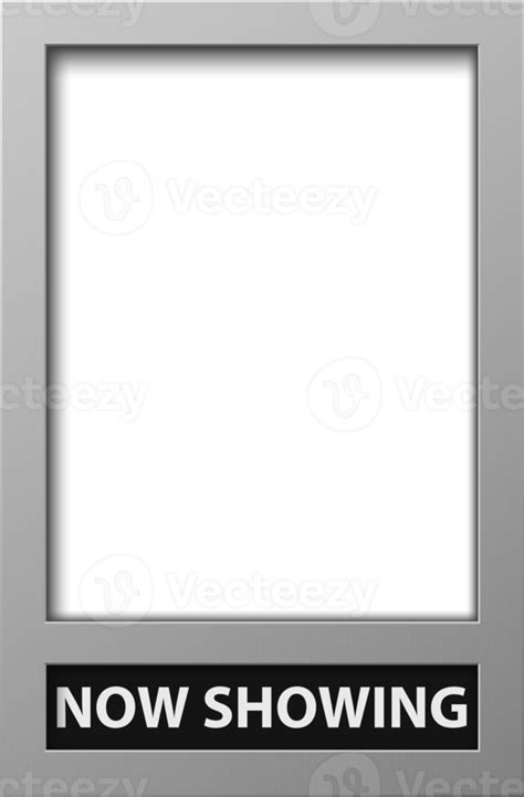 Movie Poster Frame Template With Now Showing 14585760 Png