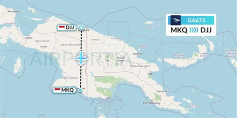 Ga Flight Status Garuda Indonesia Merauke Papua Island To Jayapura