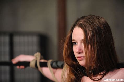 Chick Gets Tied Up And Fucked With A Dildo Stick Photos