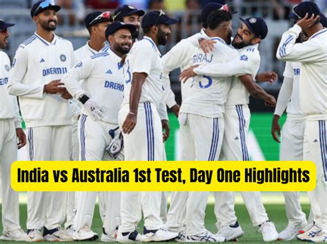 Ind Vs Aus Bgt 2024 25 1st Test Day One Highlights Indias Bowlers