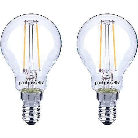 Amazon Basics LED E14 Small Edison Screw Golf Ball P45 Bulb 2W