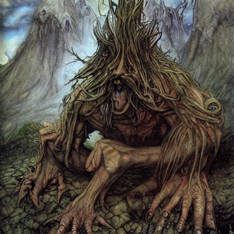 Krea Ai A Gigantic Troll By Brian Froud And Alan Lee