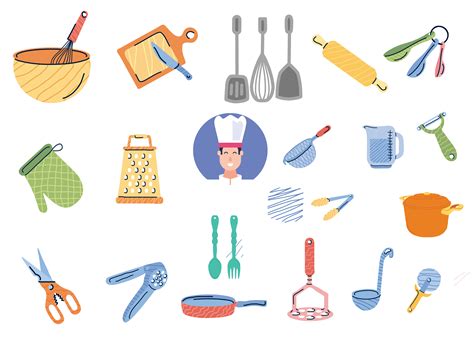 Chef and Kitchen Tools Graphic by DOLPHINLANDCreative Fabrica