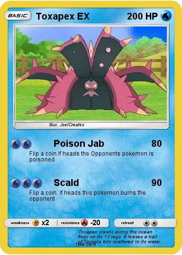 Pokémon Toxapex Ex Poison Jab My Pokemon Card