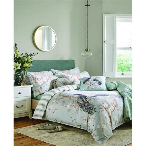 Laura Ashley Belvedere Duck Egg Single Duvet Cover Set Home