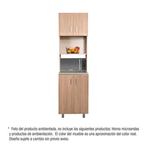 Cocina Challenger Mueble Microondas Oven Amber Cm Con Puertas