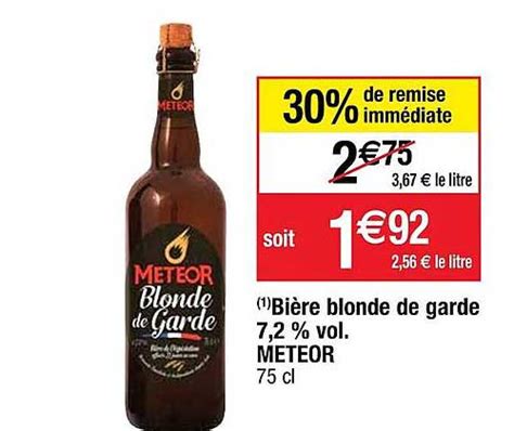 Promo Bi Re Blonde De Garde Meteor Chez Cora Icatalogue Fr