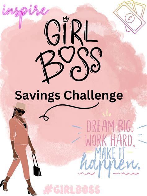 Girl Boss Savings Challenge Savings Challenges Etsy