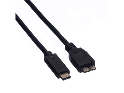 Roline Usb 32 Gen 1 Kabel C Micro B Stst Schwarz 1 M Secomp Ag