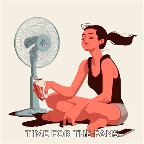 Its Hot Fan Day GIFDB
