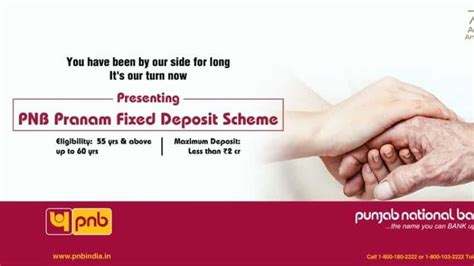 PNB Pranam Fixed Deposit Scheme For Senior Citizens Scheme Documents