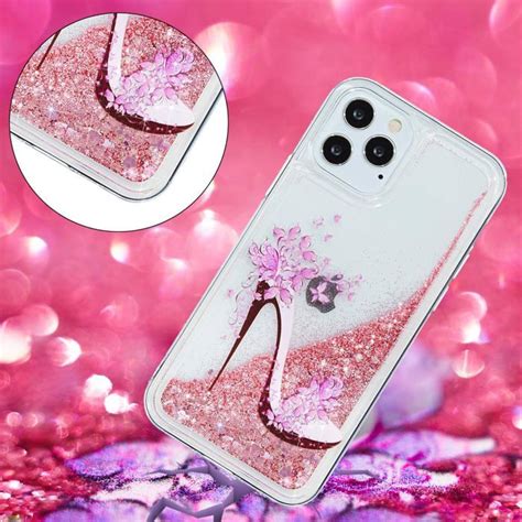 Liquide Coque Iphone Pro Glitter Tui Clair Souple Gel Silicone