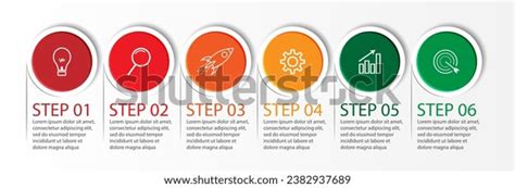 6 Step Infographic Simple Infographic Design Stock Vector (Royalty Free ...