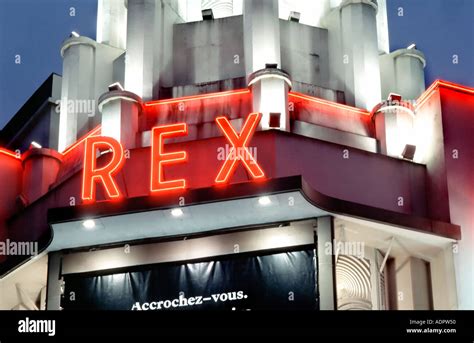 paris france exterior rex  theater art deco architecture front