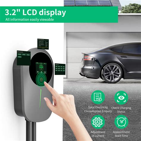 Daolar 11kw Ev Charger Wallbox 48a J1772 Level 2 Electric Vehicle Char