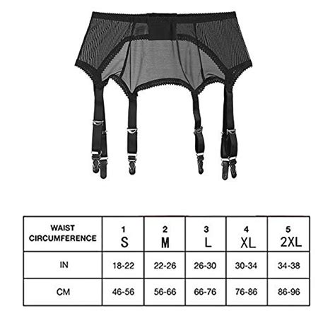 Meihuida Women Garter Belt High Waist Mesh Suspender Belt Lingerie Body Harness Leg Garters