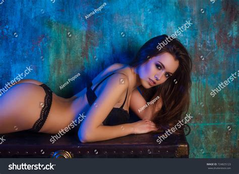 Beautiful Woman Wearing Sensual Lingerie Stock Photo