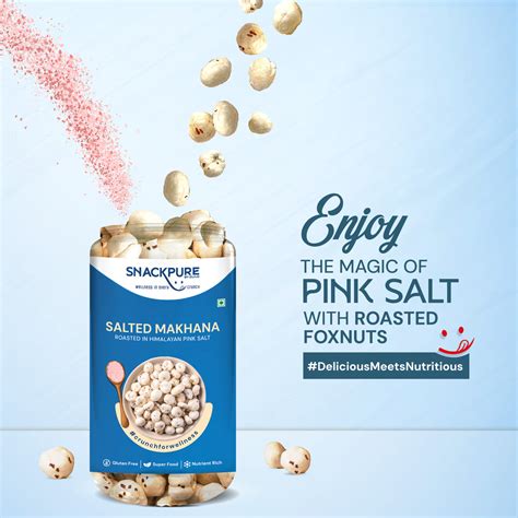 Crunchy Salted Makhana Roasted In Himalayan Pink Salt Zuari Foods