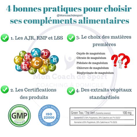 Bonnes Pratiques Pour Choisir Ses Compl Ments Alimentaires