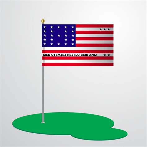 Bikini Atoll Flag Pole Vector Art At Vecteezy