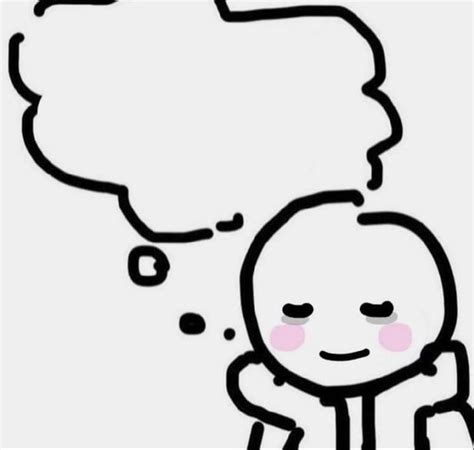 thinking blushing meme template meme template bubble drawing mood pics