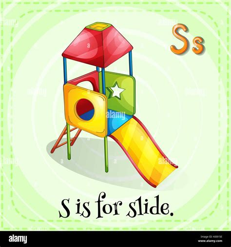 Illustration Of A Letter S Is For Slide Stock Vector Image And Art Alamy