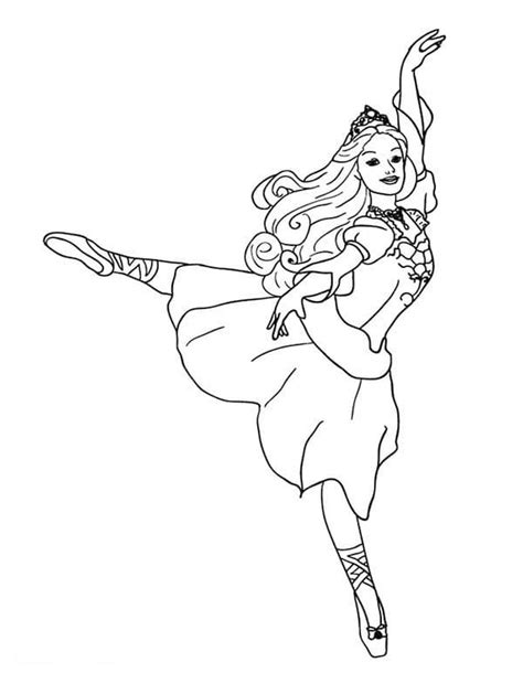 Pretty Ballet Dancer coloring page - Download, Print or Color Online