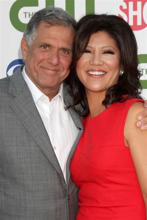 LOS ANGELES, AUG 3 - Les Moonves, Julie Chen arriving at the CBS TCA