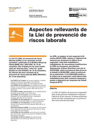 Aspectes Rellevants De La Lprl PDF