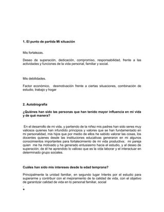 Proyecto De Vida PDF