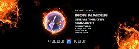 IRON MAIDEN MEGADETH DREAM THEATER e SEPULTURA estarão no ROCK IN RIO