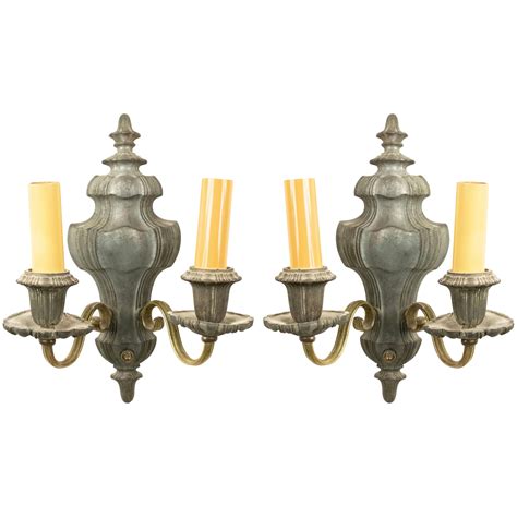 English Georgian Brass Wall Sconces For Sale At 1stdibs